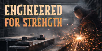 Ironclad Font Poster 6