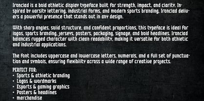 Ironclad Font Poster 7