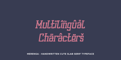 Merenga Font Poster 4