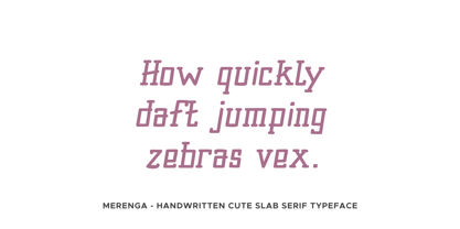 Merenga Font Poster 6