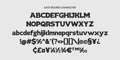 East Bound Font Poster 6