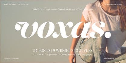Voxas Font Poster 1