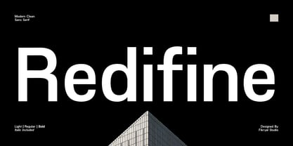 Redifine Font Poster 1