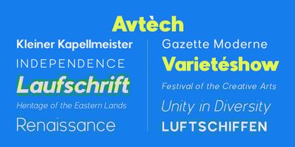 Avtech Font Poster 3