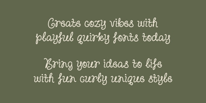 Curly Unique Font Poster 5