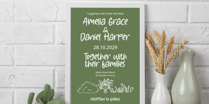 Heavenly Joyful Font Poster 8