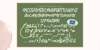 Heavenly Joyful Font Poster 14