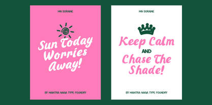 MN Soraine Font Poster 5