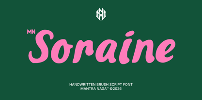 MN Soraine Font Poster 1