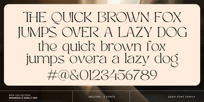 Melfira Font Poster 15