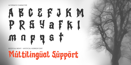 Mystical Night Font Poster 12