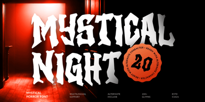 Mystical Night Font Poster 1