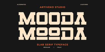 Mooda Font Poster 1