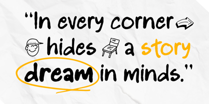 Pen Notes Font Poster 5