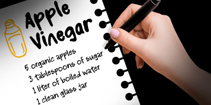 Pen Notes Font Poster 6