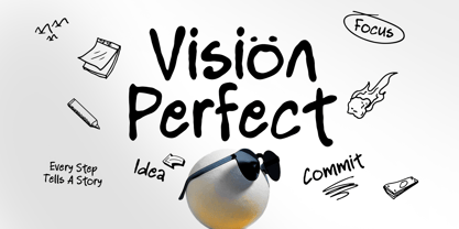 Pen Notes Font Poster 3