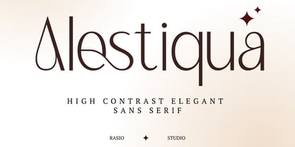 Alestiqua Font Poster 1