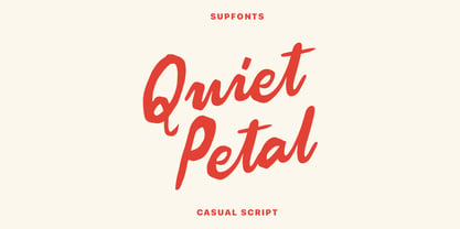 Quiet Petal Font Poster 1