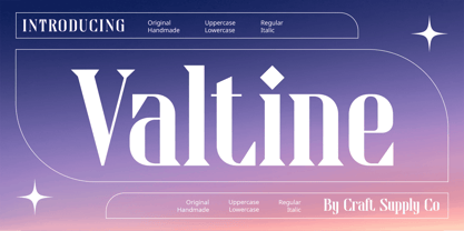 Valtine Font Poster 1