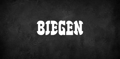 Biegen Font Poster 1