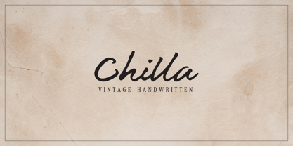 Chilla Font Poster 1