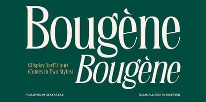 Bougene Font Poster 1