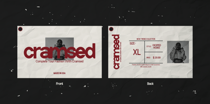 Cramsed Font Poster 4