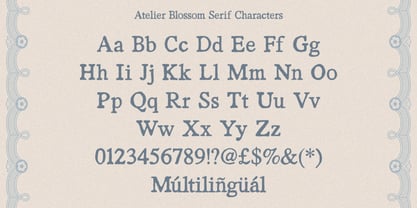 Atelier Blossom Font Poster 13