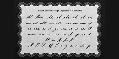 Atelier Blossom Font Poster 11
