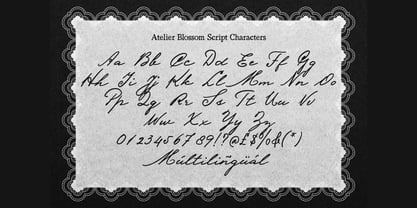 Atelier Blossom Font Poster 12