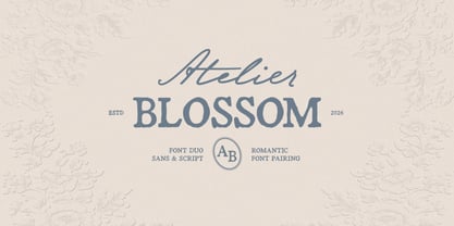 Atelier Blossom Font Poster 1