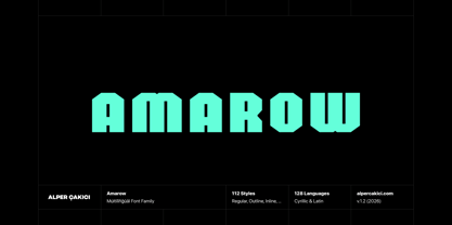 Amarow Font Poster 1