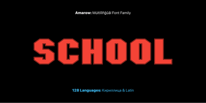 Amarow Font Poster 15