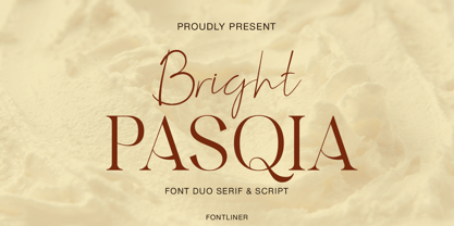 Bright Pasqia Script Font Poster 3