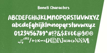 PG Boneti Font Poster 4