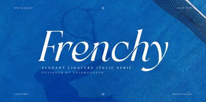 Frenchy Italic Font Poster 1