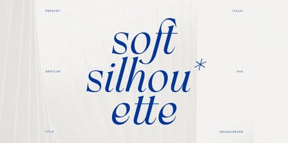 Frenchy Italic Font Poster 2