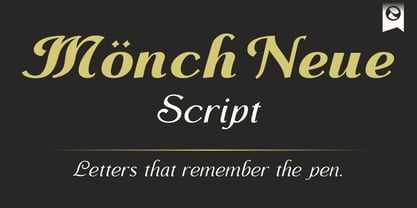 Monch Neue Script Font Poster 1