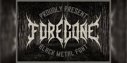Foregone Font Poster 1