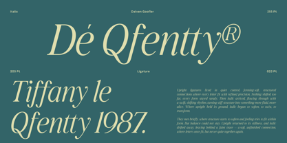Dalven Goofler Font Poster 2