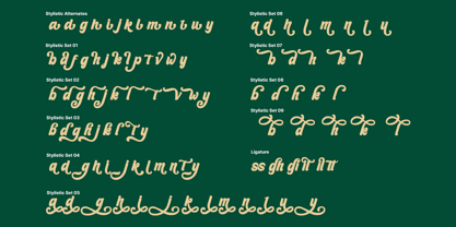 Vilenia Font Poster 10