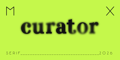 Curator MX Font Poster 1