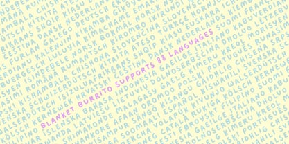 Blanket Burrito Font Poster 12