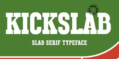 Kick Slab Font Poster 1