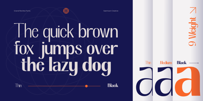 Grand Ronitta Font Poster 2