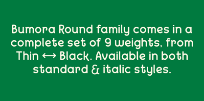 Bumora Round Font Poster 3