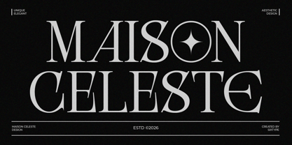 Maison Celeste Font Poster 1