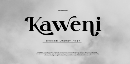Kaweni Font Poster 1