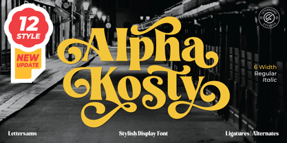 Alpha Kosty Font Poster 1