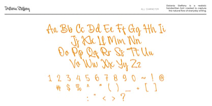 Distania Steffany Font Poster 3